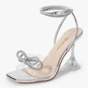 DREAM PAIRS Stiletto Bow Heels 9